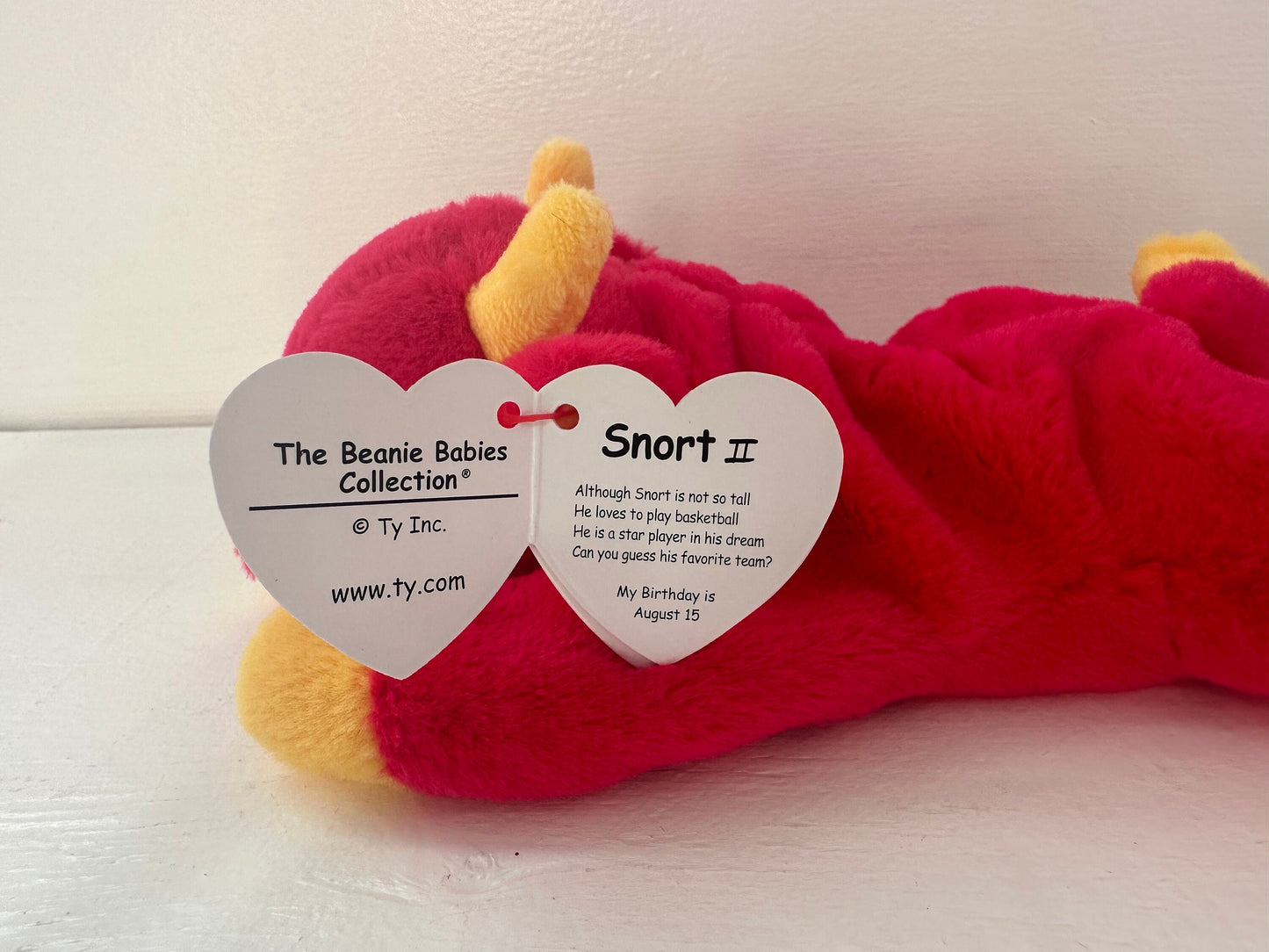 Ty Beanie Babies Series 3 “Snort II” the Red Bull - Limited Production!