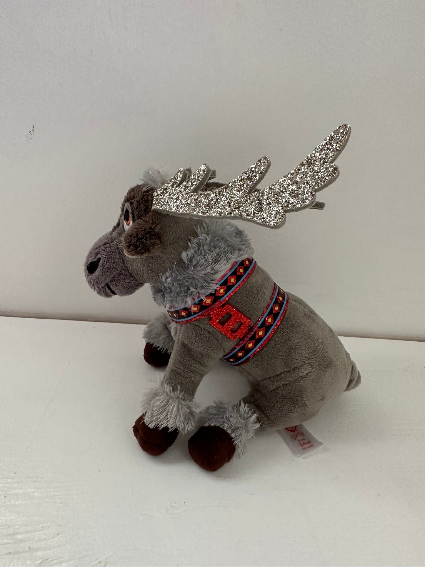 Ty Beanie Baby “Sven” the Reindeer from Disney’s Frozen - Glitter Horns - No Hang Tag (6 inch)