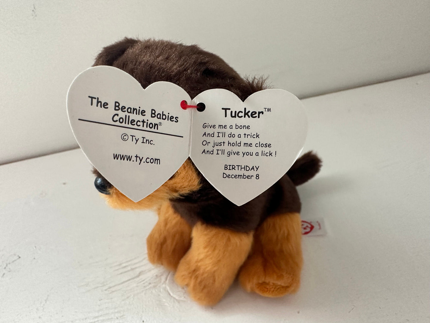 Ty Beanie Baby “Tucker” the German Shepherd Dog *Rare*! (6 inch)