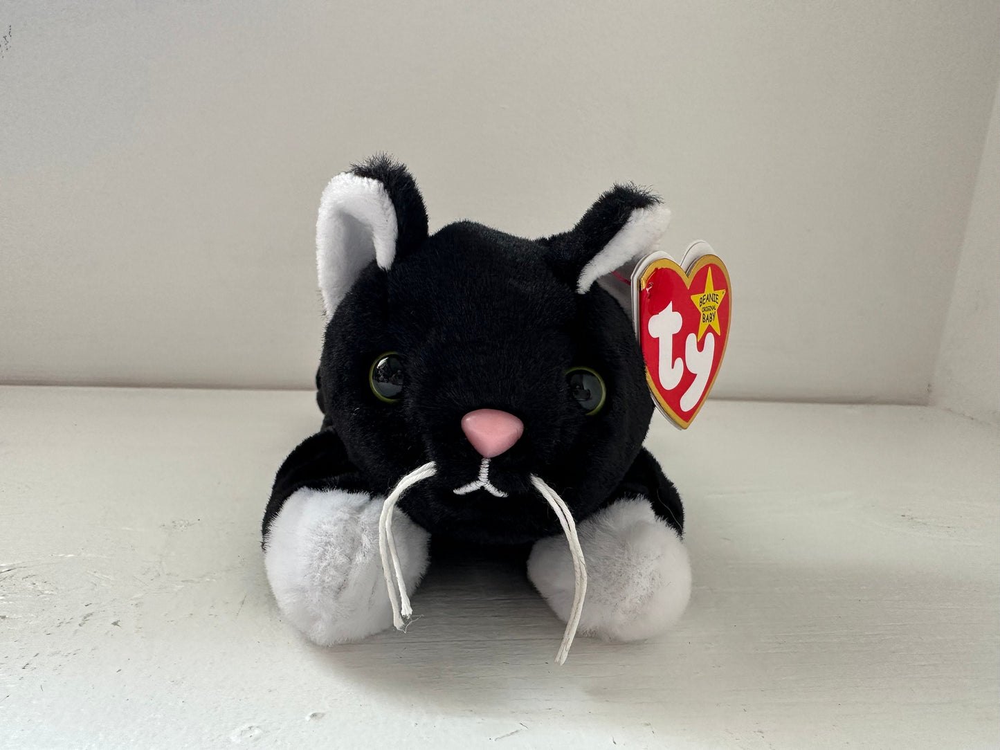 Ty Beanie Baby Zip II the Black Cat - Limited Production Rare! 30th Anniversary Beanie Baby Series! (6 inch)
