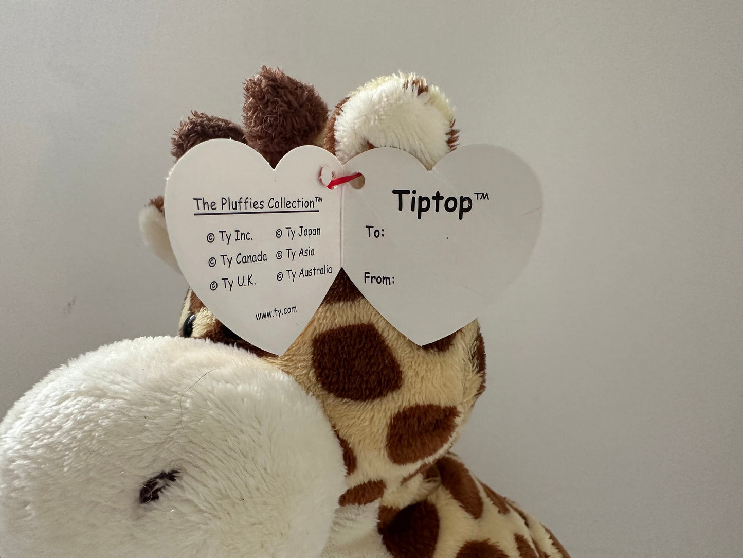 Ty Pluffies Collection “Tiptop” the Giraffe  (10 inch)