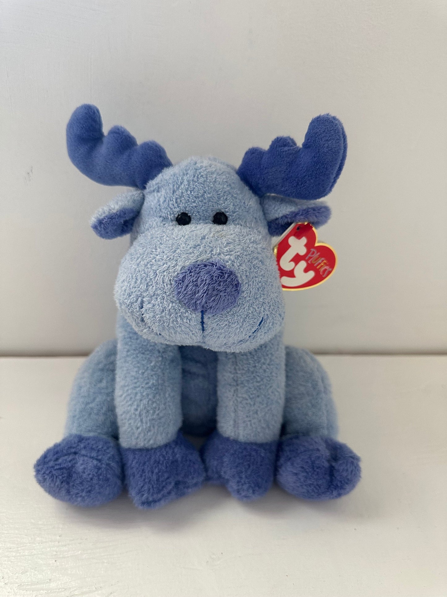 Ty Pluffies “Bloose” the Blue Moose! (10 inch)