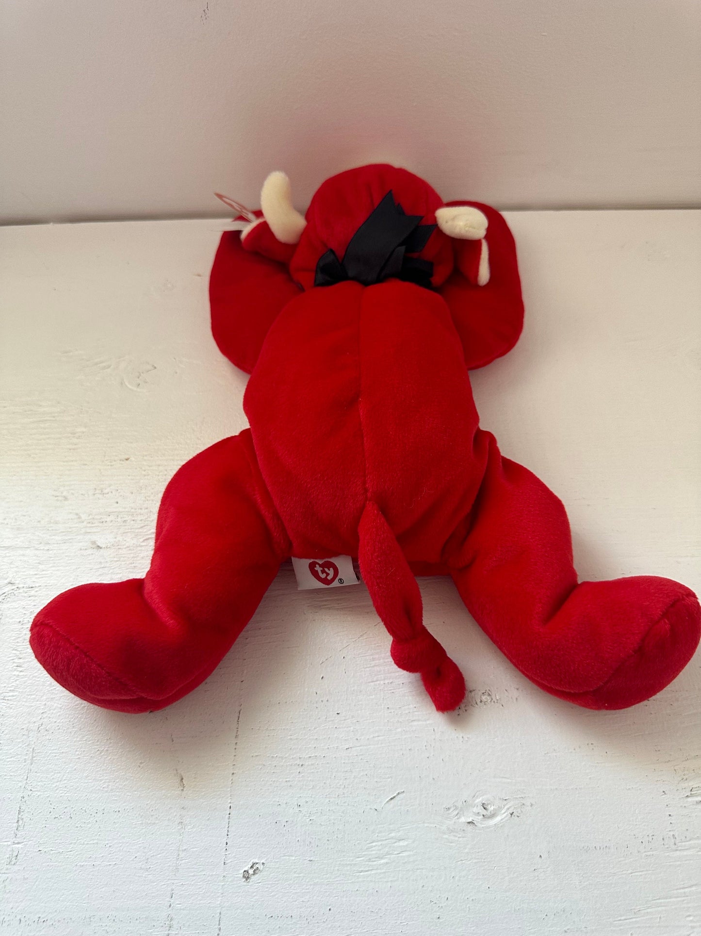 Ty Pillow Pal “Red” the Bull ! (14 inch)