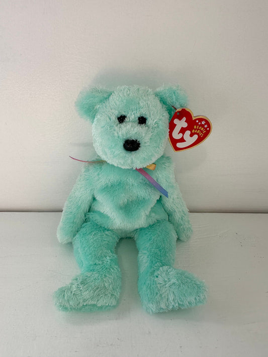 Ty Beanie Baby “Sherbet” the Bear - Green Version (8.5 inch)