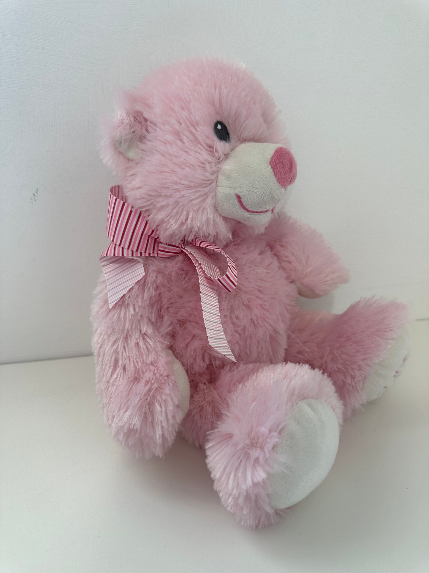 Ty Pluffies Collection “Sweet Baby” the Adorable Pink Bear  - My First Teddy (13 inch)