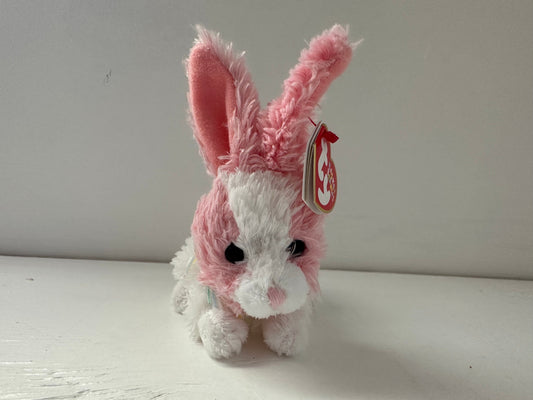 Ty Basket Beanie “Pipsy” the Pink Bunny Rabbit! *Small Basket Beanie* (4 inch)