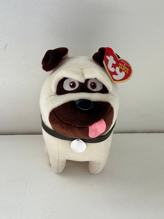 Ty Beanie Buddy “Mel” the Pug Dog - Secret Life of Pets (6 inch)