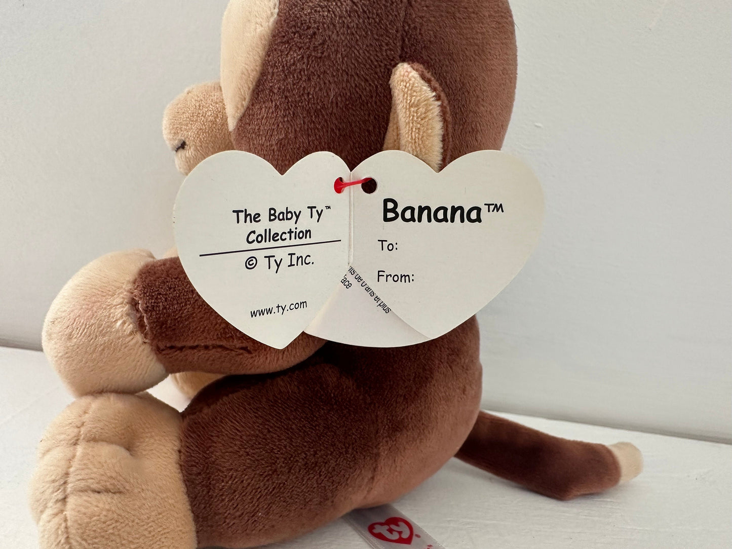 Ty Baby Line “Banana” the Adorable Monkey! *Rare* (Smaller 6 inch)