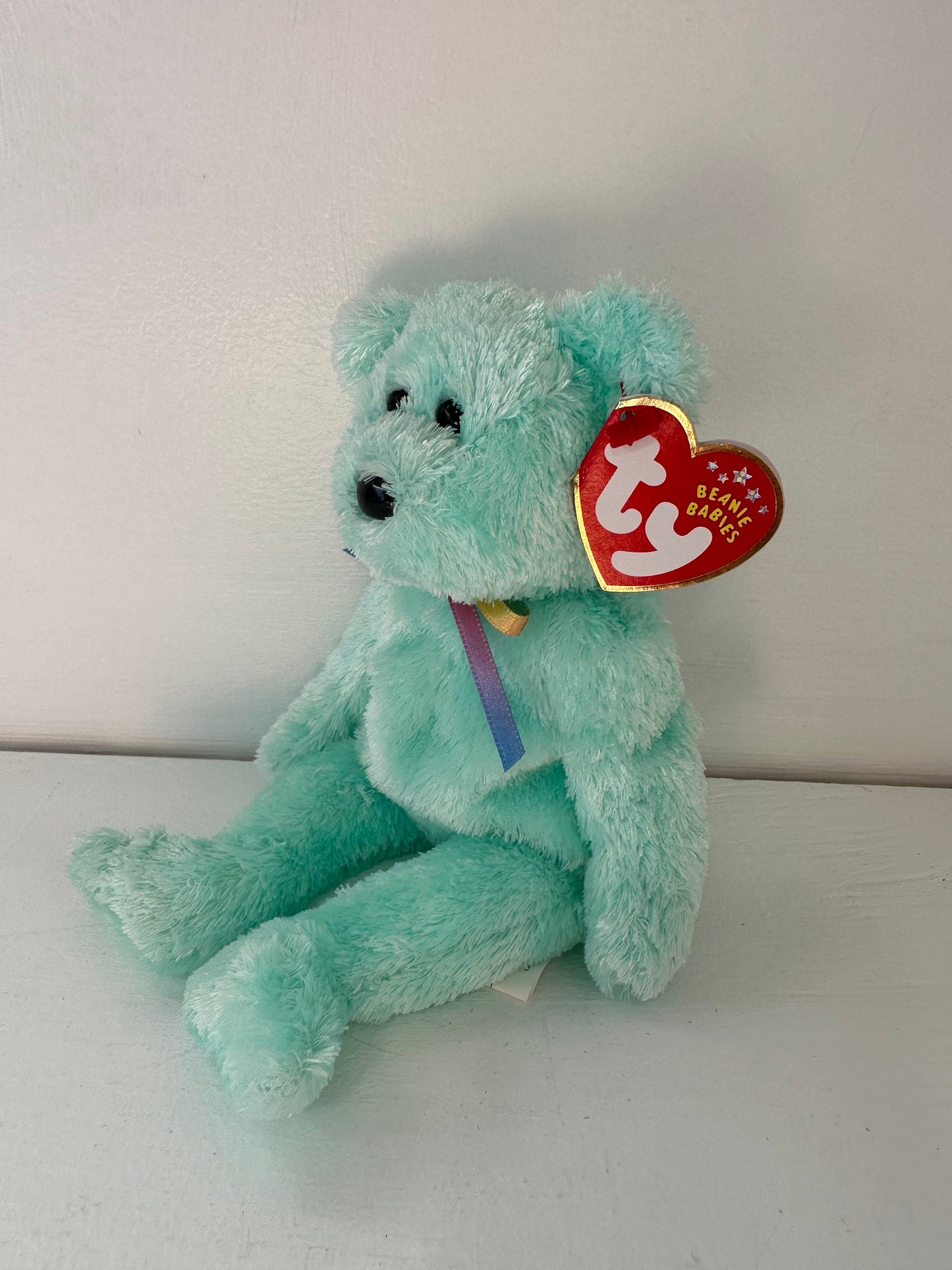 Ty Beanie Baby “Sherbet” the Bear - Green Version (8.5 inch)