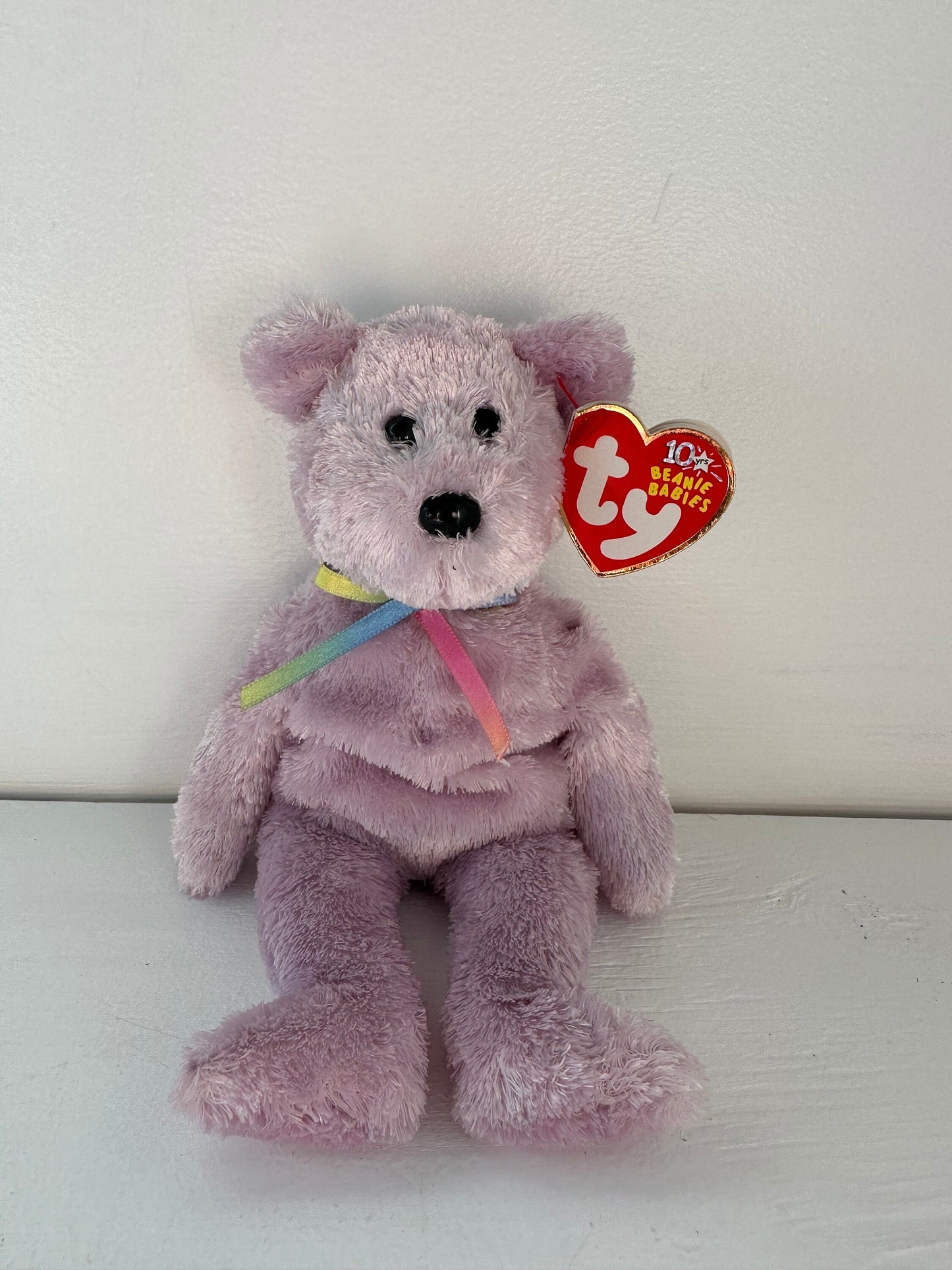 Ty Beanie Baby “Sherbet” the Bear - Purple Version (8.5 inch)