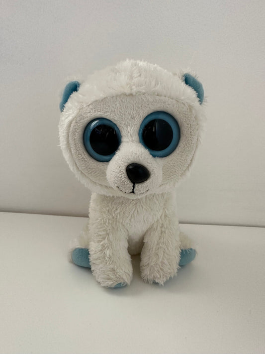 Ty Beanie Boo “Tundra” the Polar Bear - Solid Eyes No Tags (6 inch)