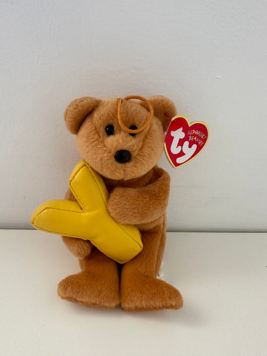 Ty Alphabet Beanie “Y” the Bear Holding Letter Y (4.5 inch)