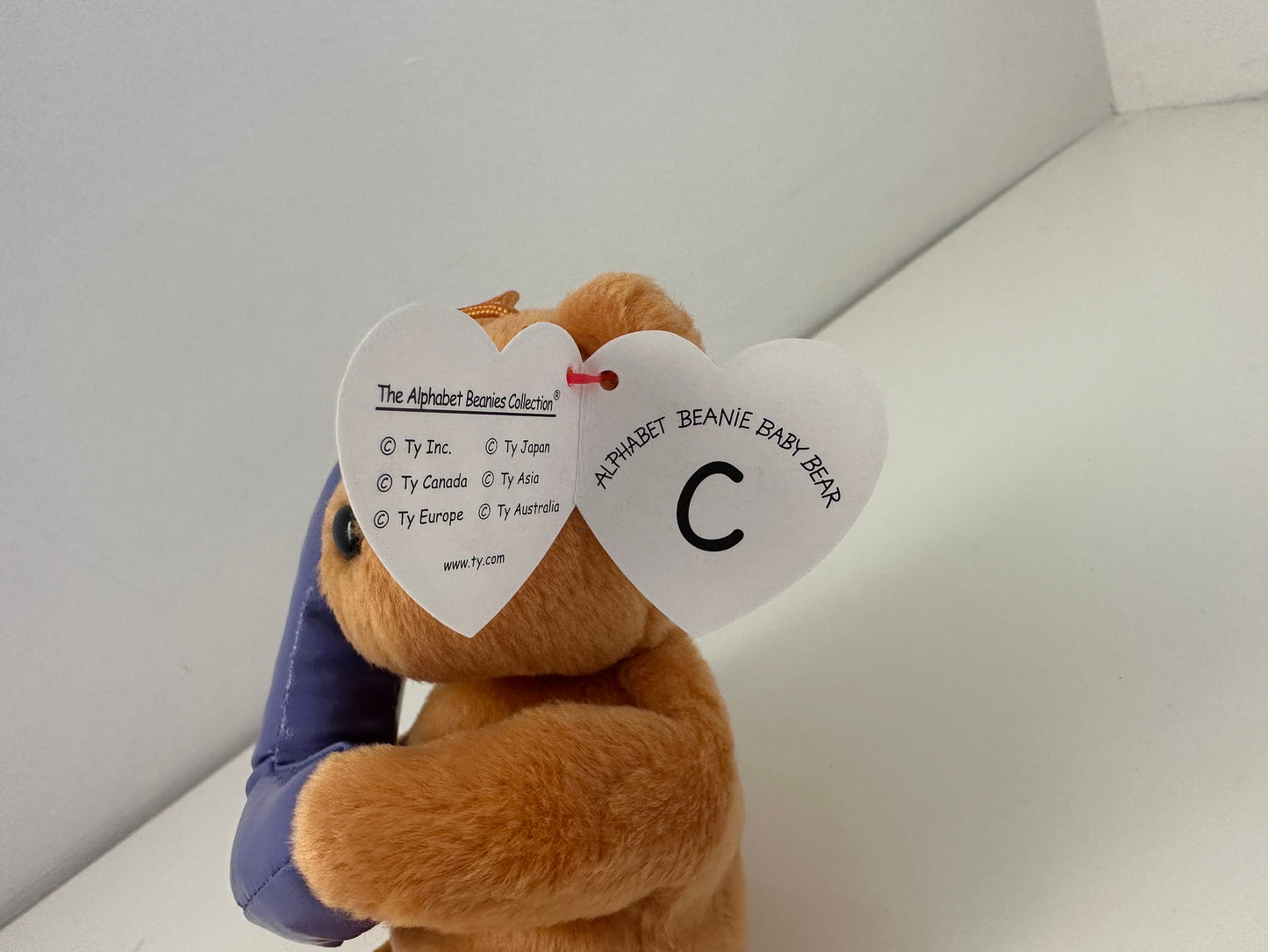 Ty Alphabet Beanie “C” the Bear Holding Letter C (4.5 inch)