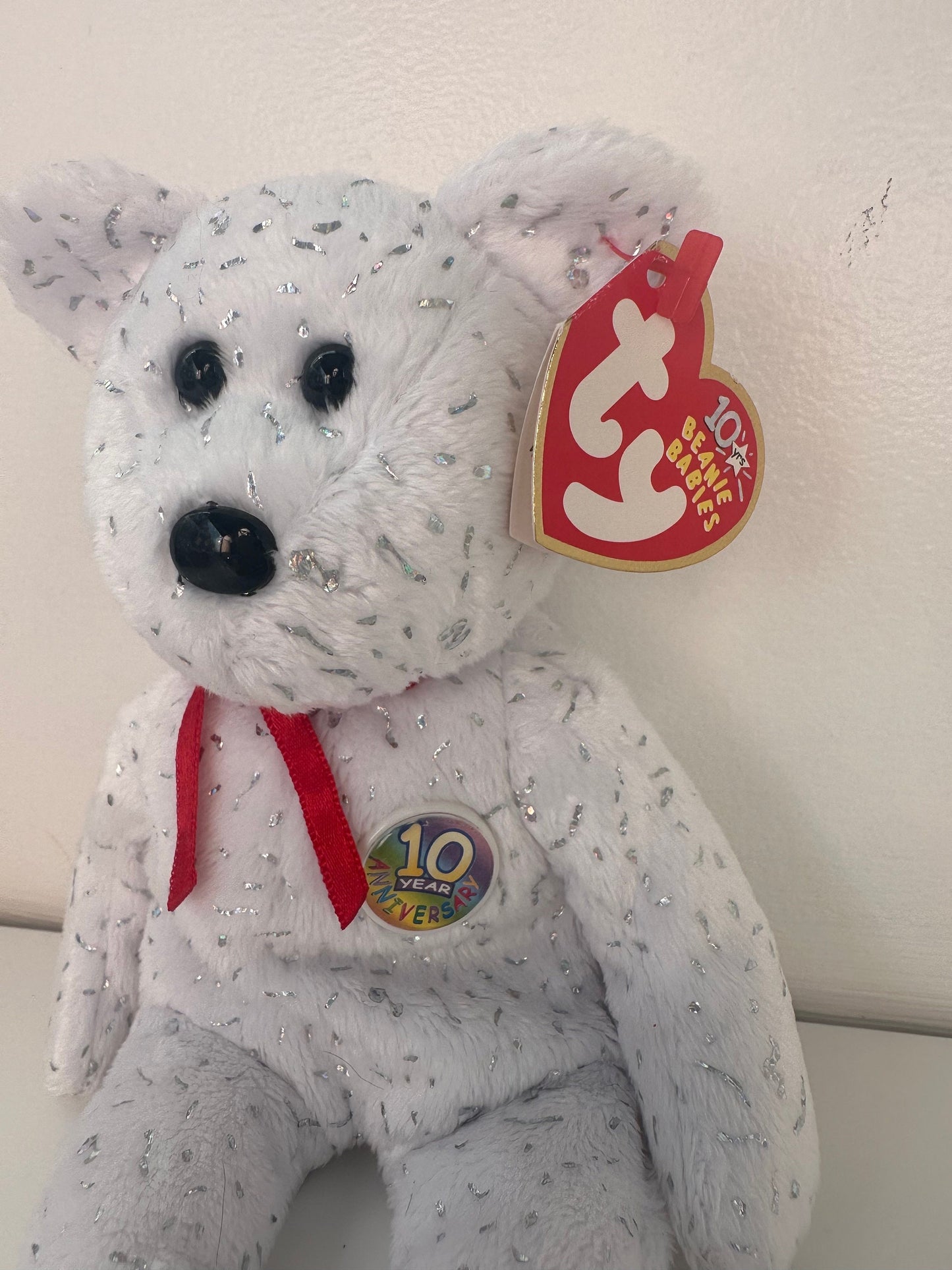 Ty Beanie Baby Decade Bear the White Bear  (8.5 inch)