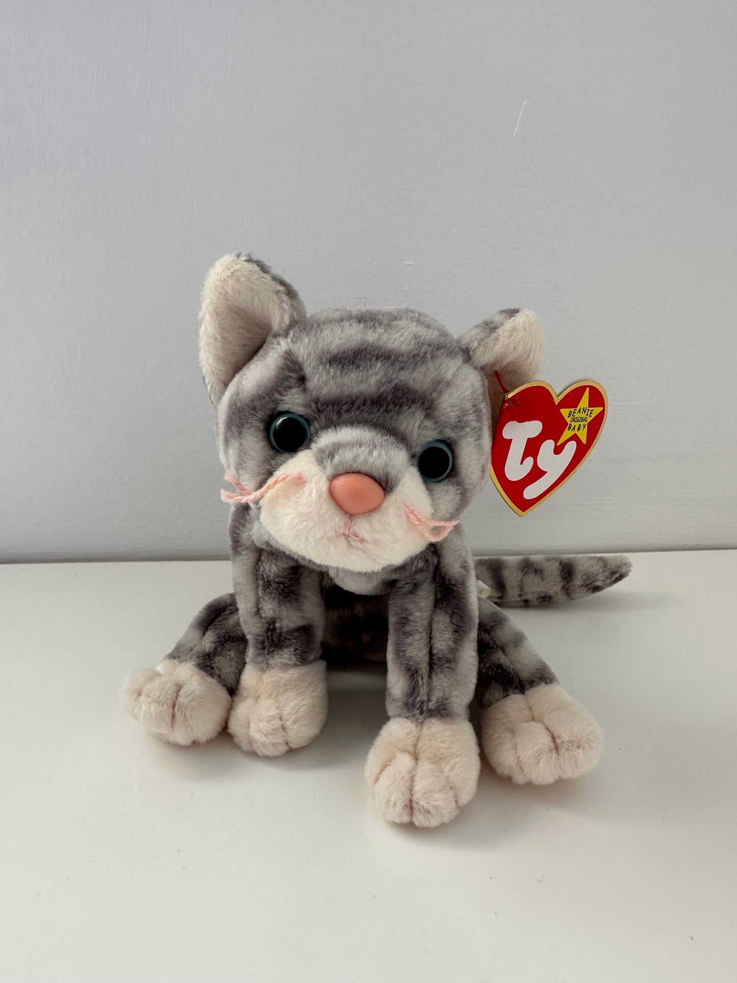 Ty Beanie Baby “Silver” the Adorable Tabby Cat (5.5 inch)