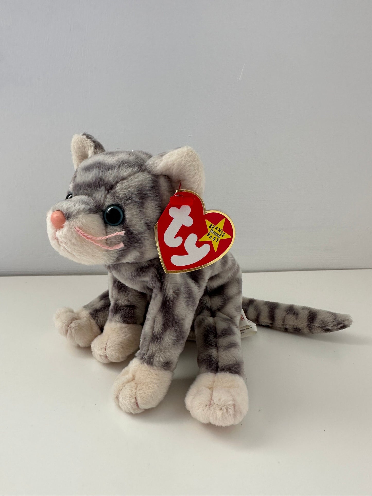 Ty Beanie Baby “Silver” the Adorable Tabby Cat (5.5 inch)