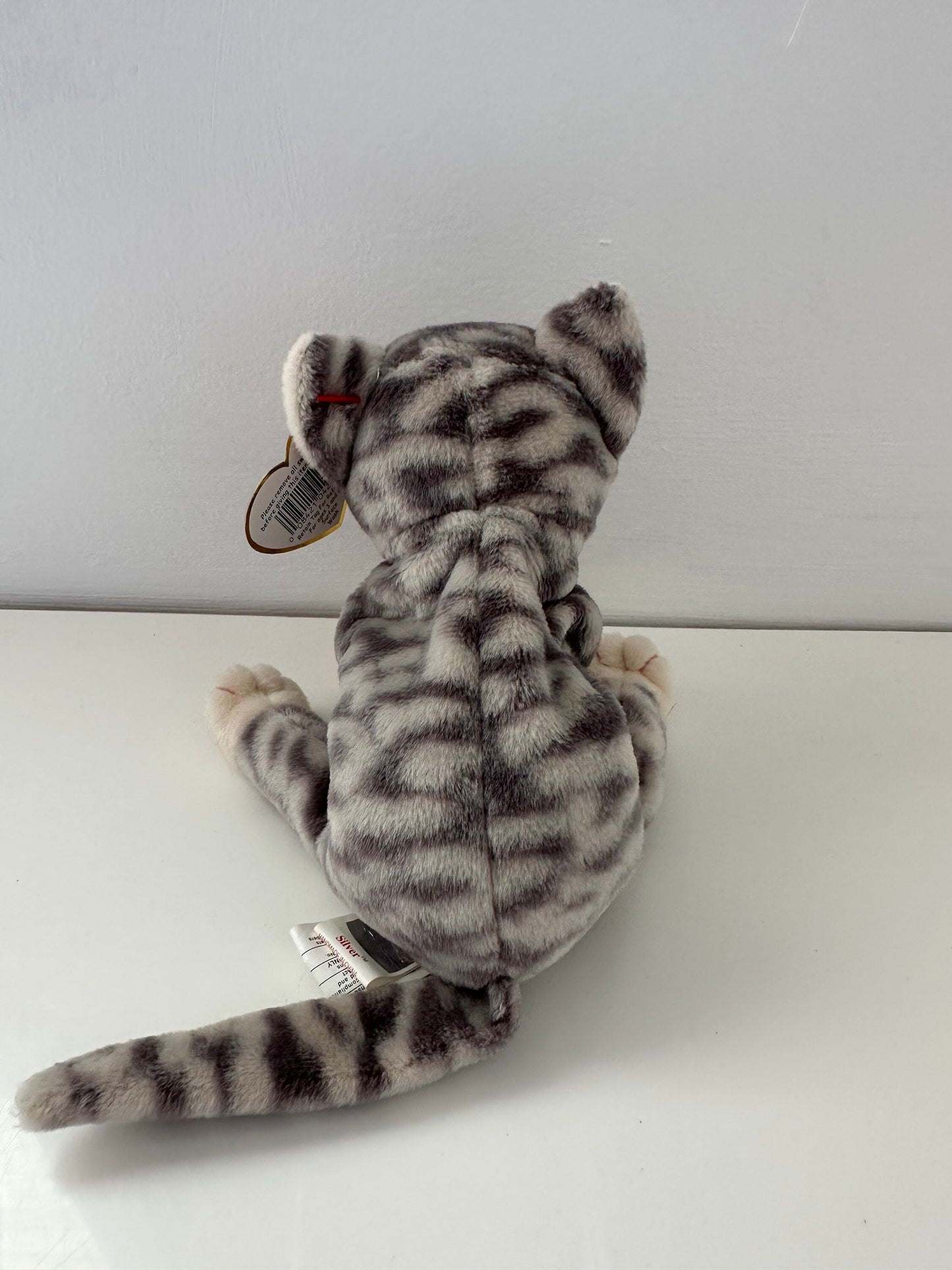 Ty Beanie Baby “Silver” the Adorable Tabby Cat (5.5 inch)