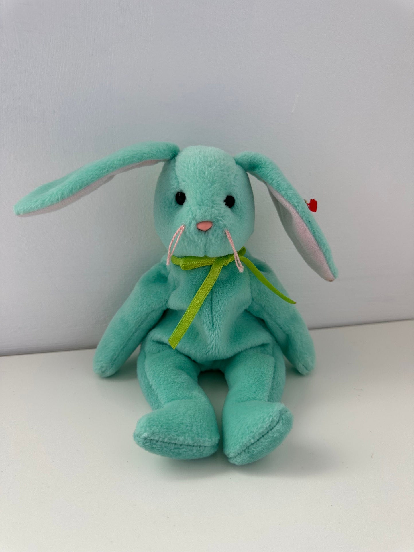 Ty Beanie Baby “Hippity” the Green / Teal Bunny ! (8.5 inch)