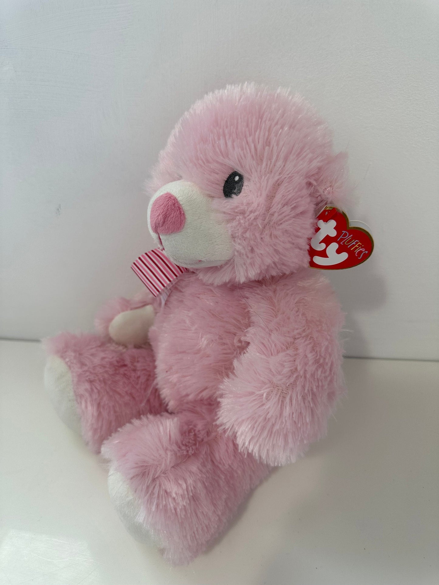 Ty Pluffies Collection “Sweet Baby” the Adorable Pink Bear  - My First Teddy (13 inch)