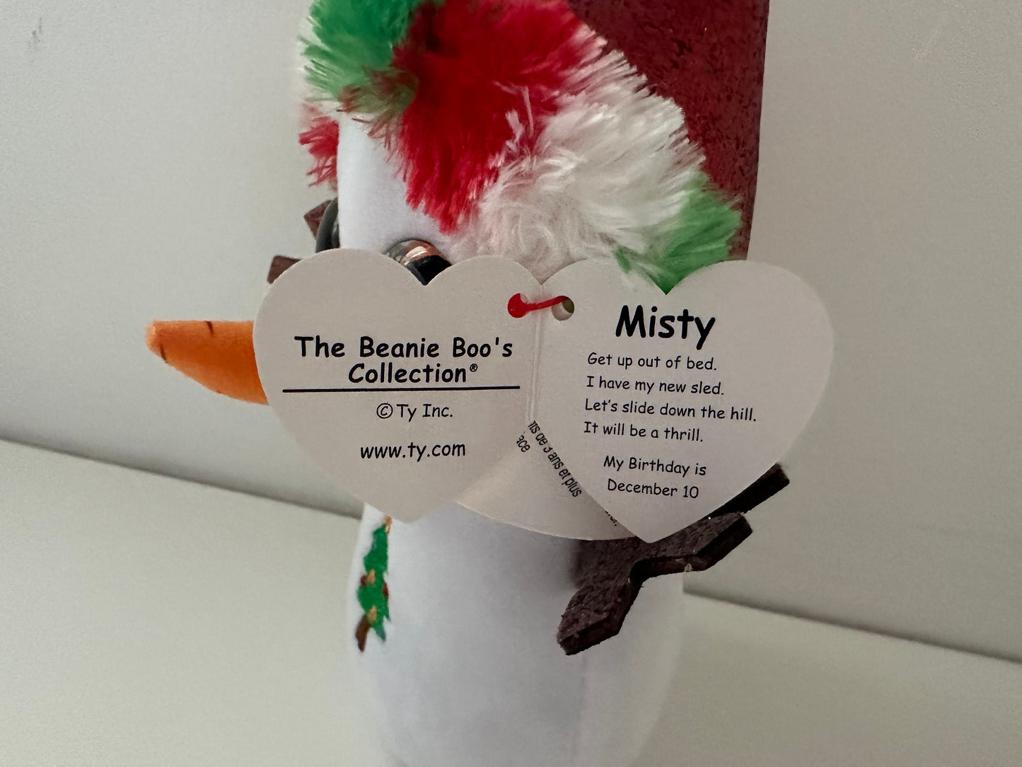 TY Beanie Boo “Misty” the Snowman (6 inch)