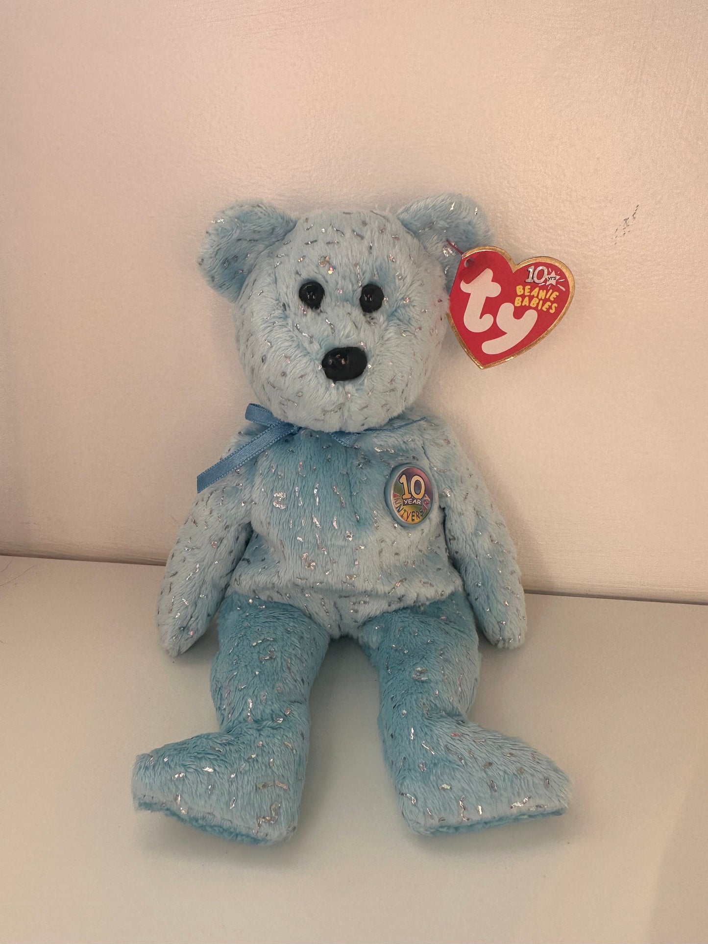 Ty Beanie Baby Decade Bear the Light Blue Bear  (8.5 inch)