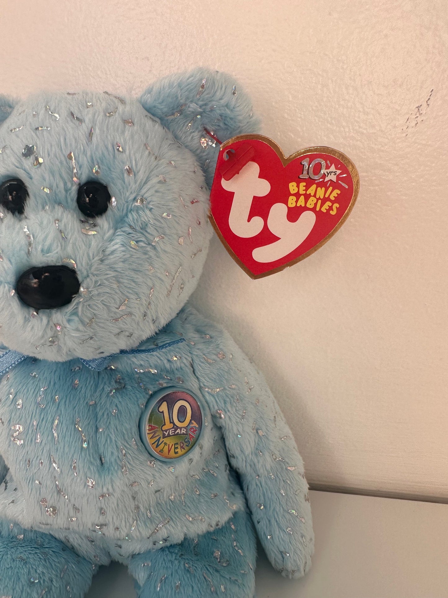 Ty Beanie Baby Decade Bear the Light Blue Bear  (8.5 inch)