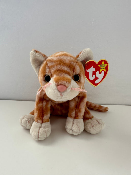 Ty Beanie Baby “Amber” the Adorable Tabby Cat (5.5 inch)