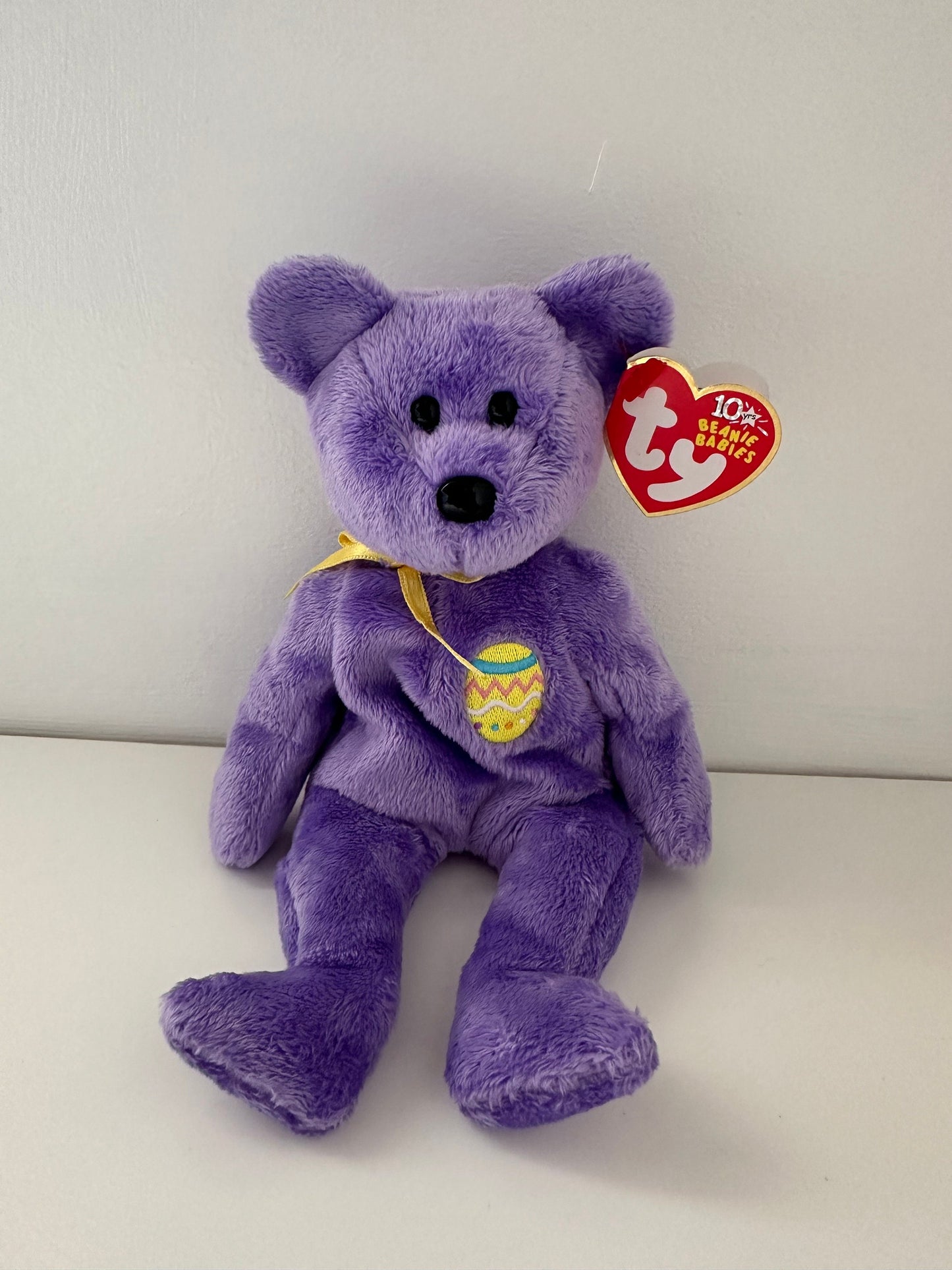 Ty Beanie Baby “Eggs III” the Purple Easter Bear  (8.5 inch)