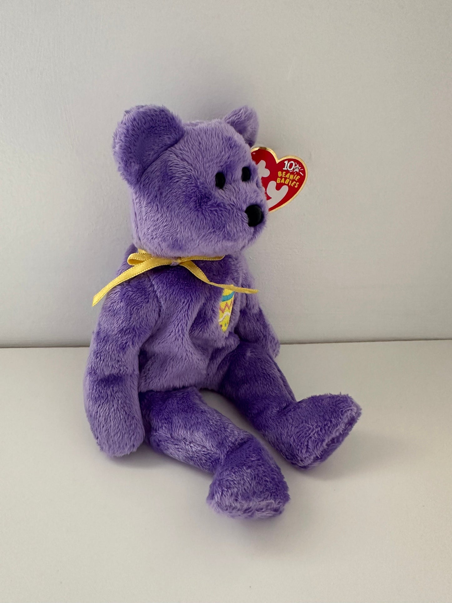 Ty Beanie Baby “Eggs III” the Purple Easter Bear  (8.5 inch)