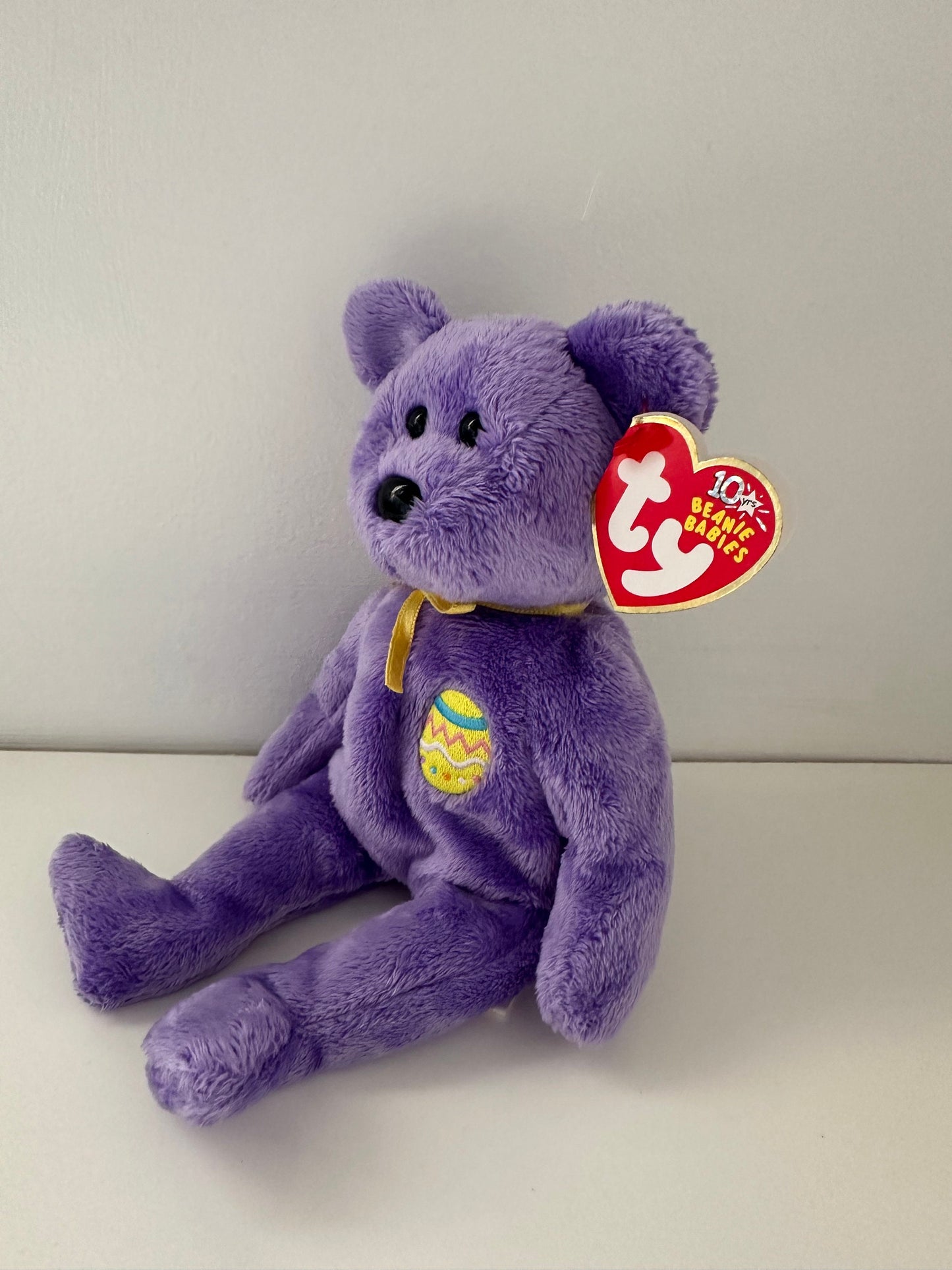 Ty Beanie Baby “Eggs III” the Purple Easter Bear  (8.5 inch)