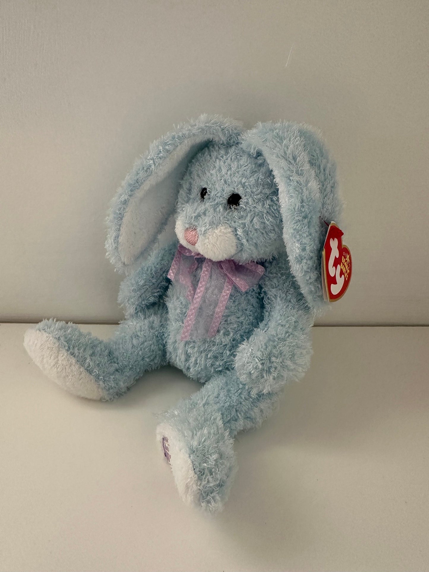 Ty Beanie Baby “Happily” the Blue Easter Bunny Rabbit (8 inch)