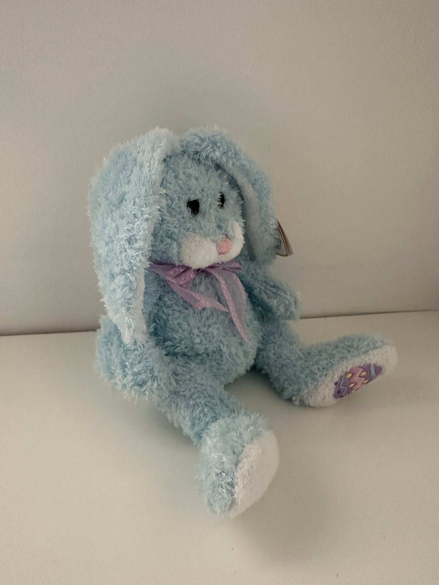 Ty Beanie Baby “Happily” the Blue Easter Bunny Rabbit (8 inch)