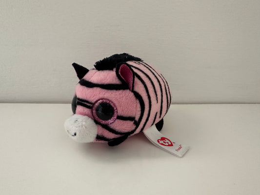 Ty Stackables Teeny Tys “Pennie” the Pink Zebra - No Hang Tag (4 inch)