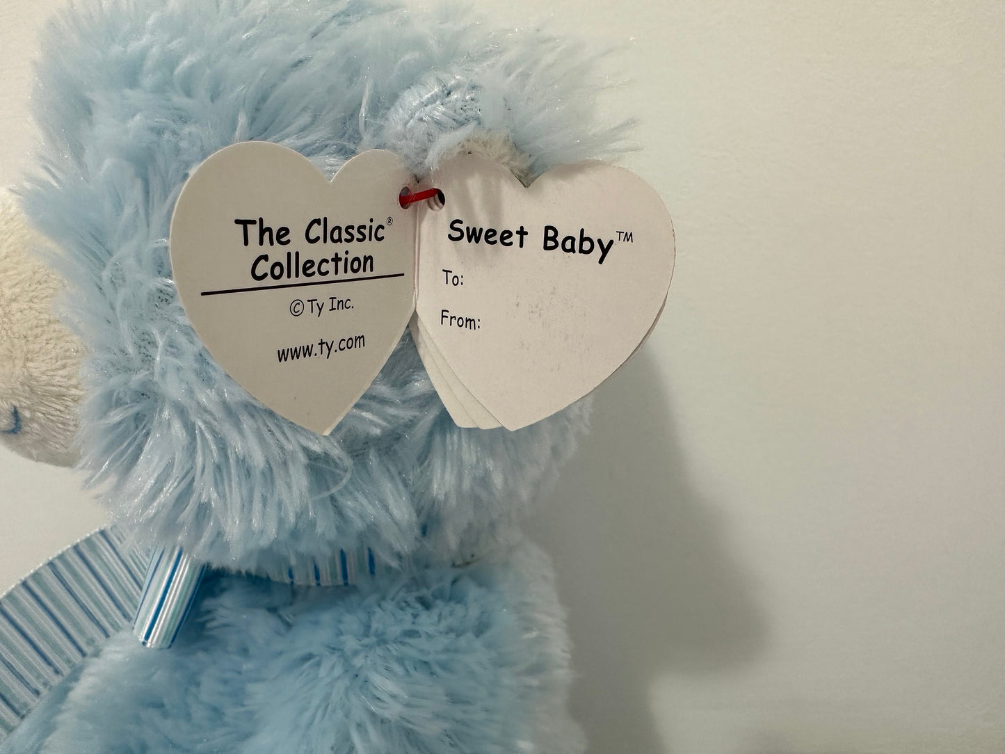 Ty Classics Collection “Sweet Baby” the Adorable Blue My First Teddy Bear  (14 inch)