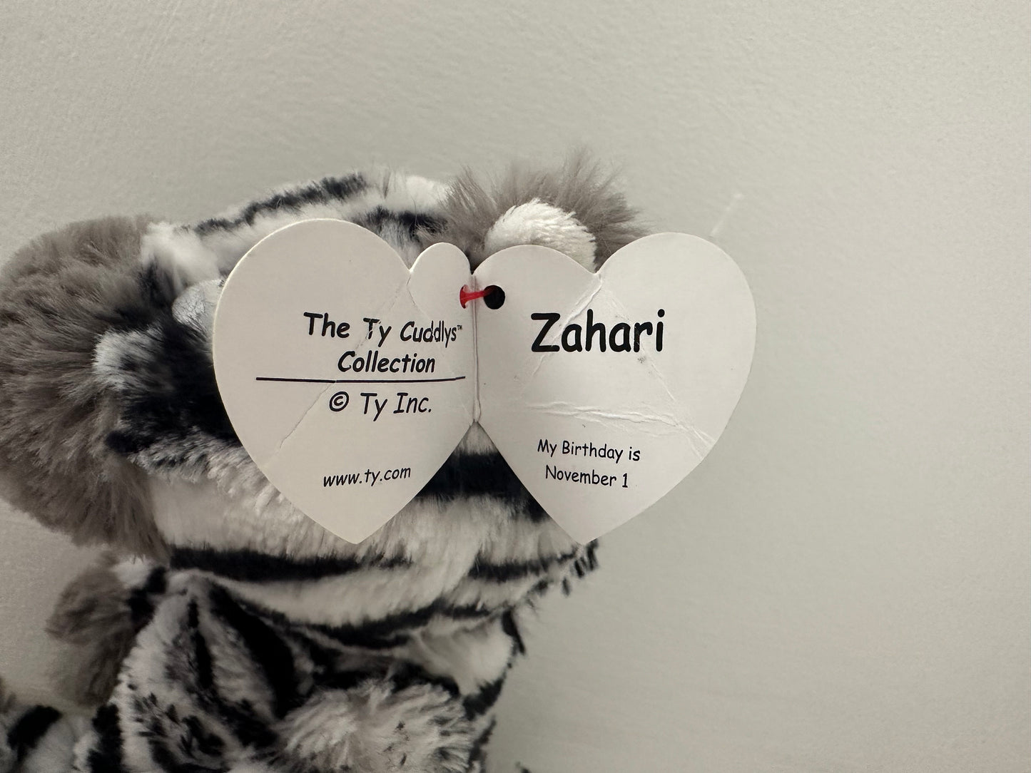 TY Cuddlys Collection “Zahari” the Zebra - Non Mint Tag See Pic (8 inch)