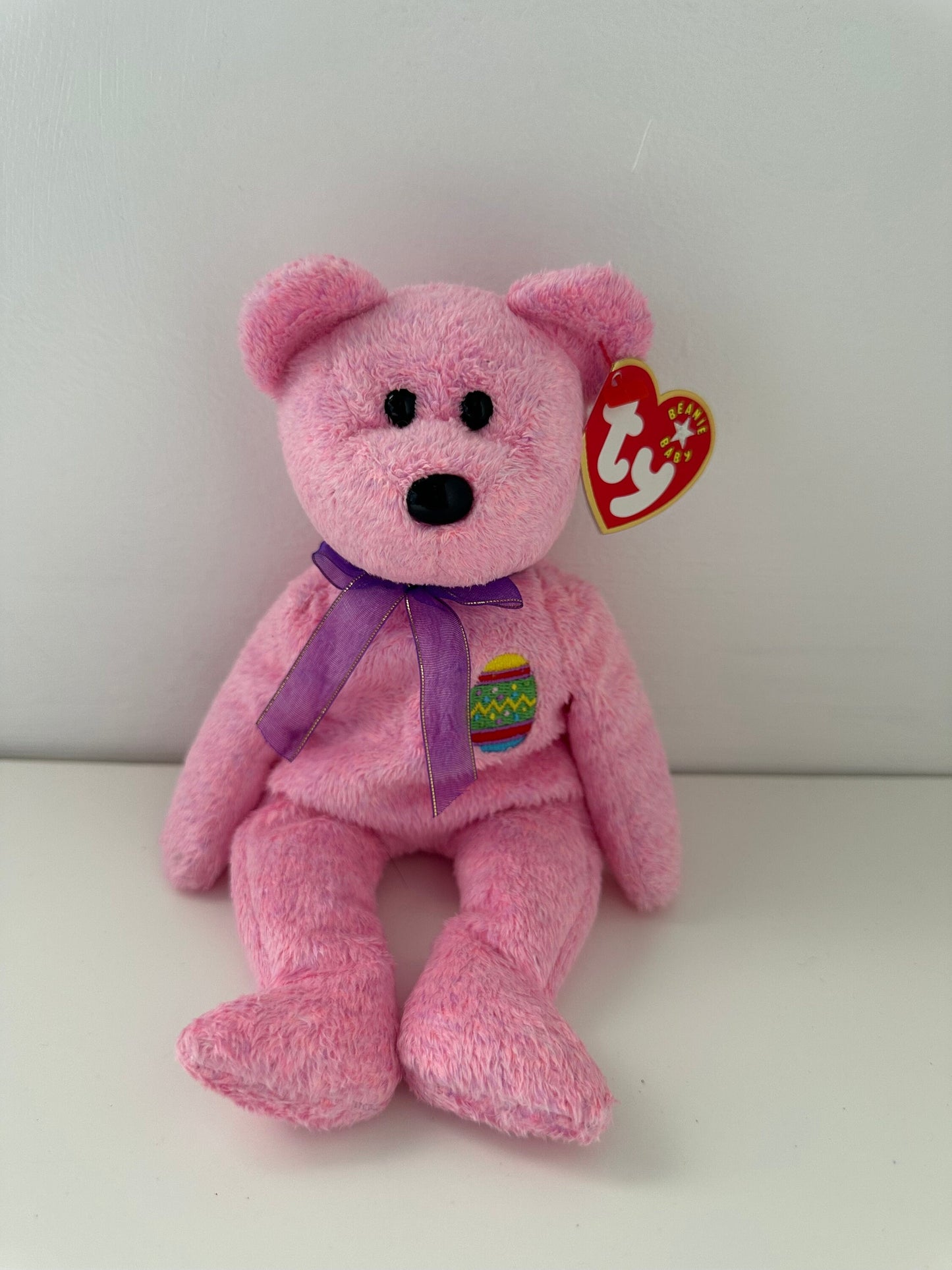 Ty Beanie Baby “Eggs” the Pink Easter Bear  (8.5 inch)