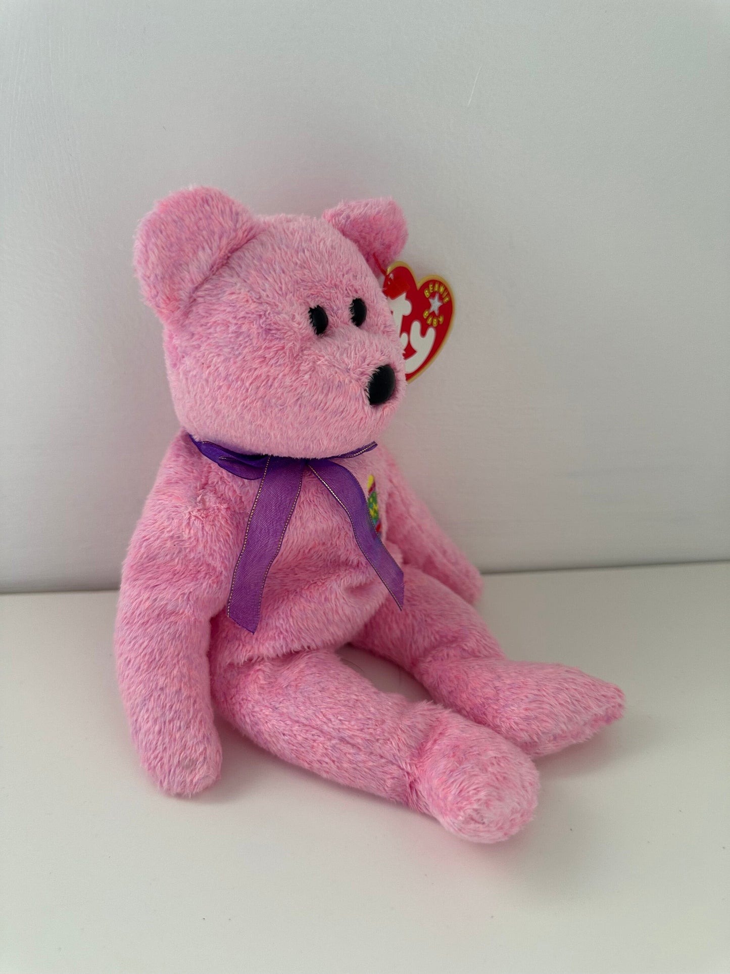 Ty Beanie Baby “Eggs” the Pink Easter Bear  (8.5 inch)