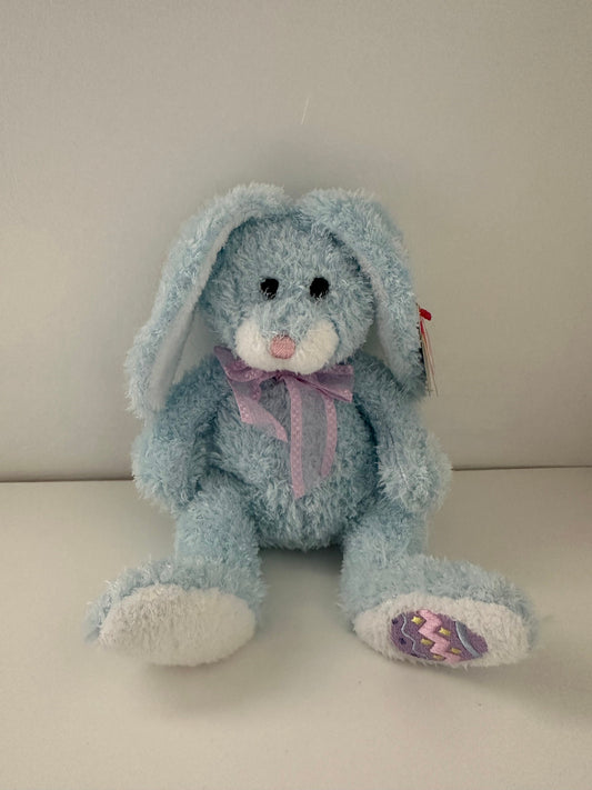 Ty Beanie Baby “Happily” the Blue Easter Bunny Rabbit (8 inch)