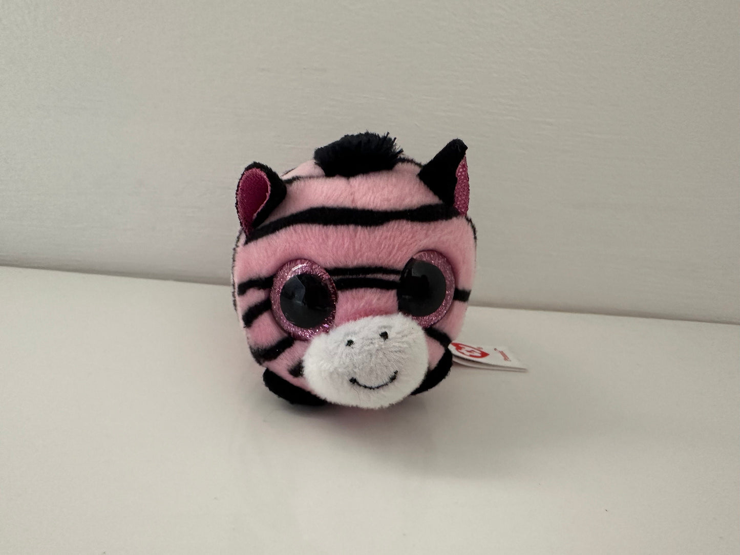 Ty Stackables Teeny Tys “Pennie” the Pink Zebra - No Hang Tag (4 inch)