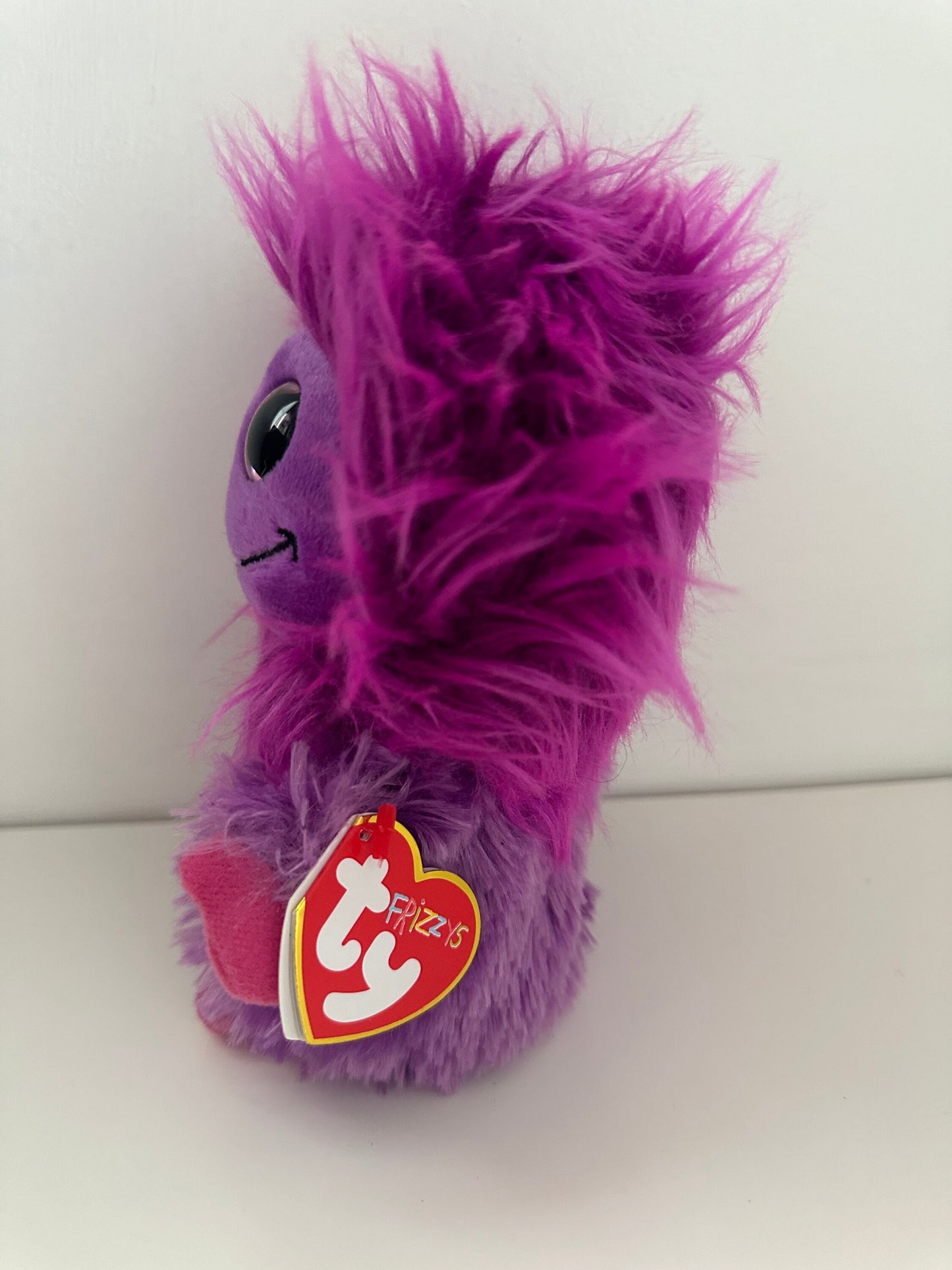 Ty Frizzys Collection “Lola” the Purple Big Eyed Monster (8 inch)