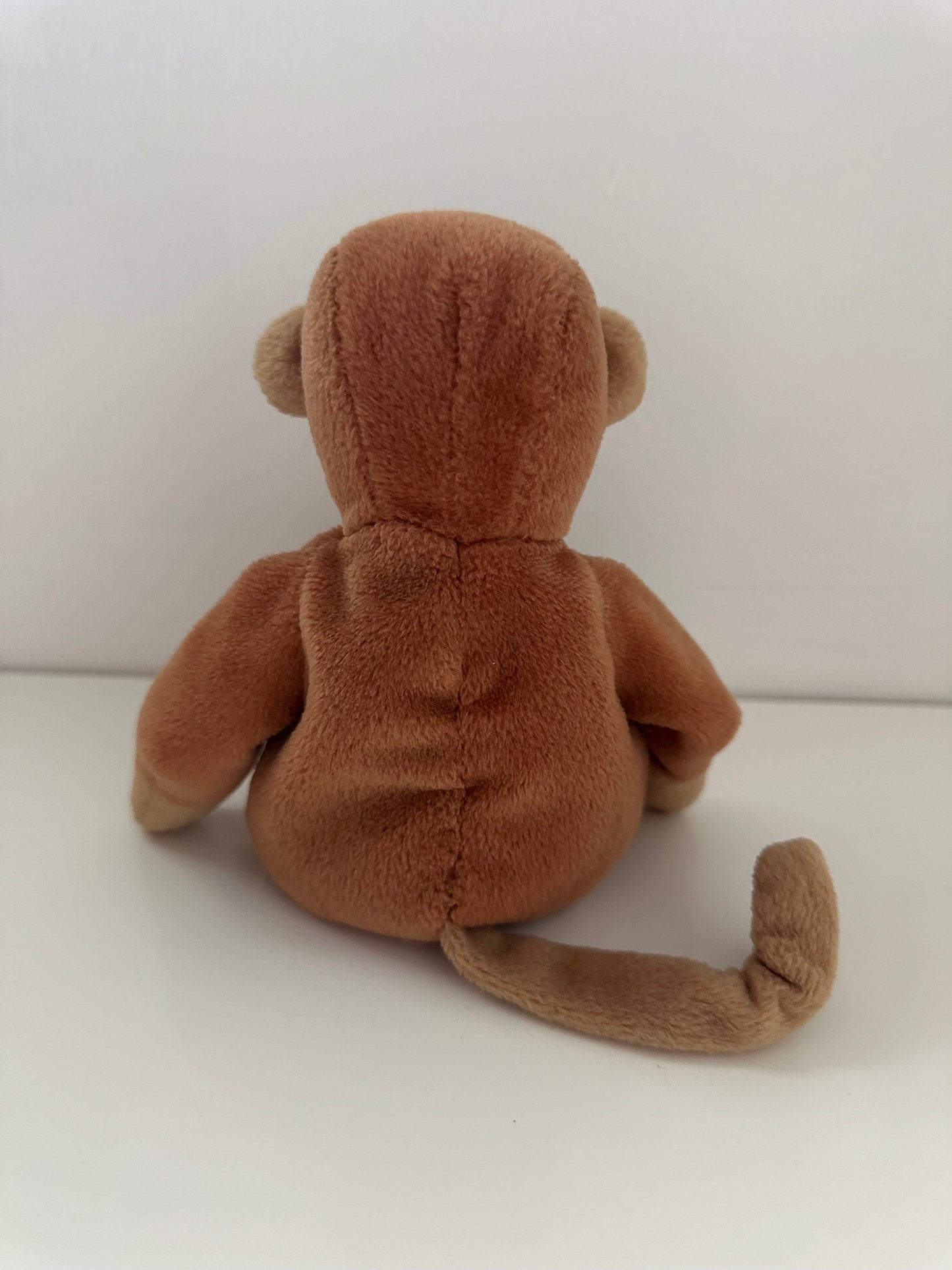 Ty Beanie Baby “Bongo” the Monkey - No Hang Tag - Handmade in Korea with Canadian Tush Tag (8.5 inch)