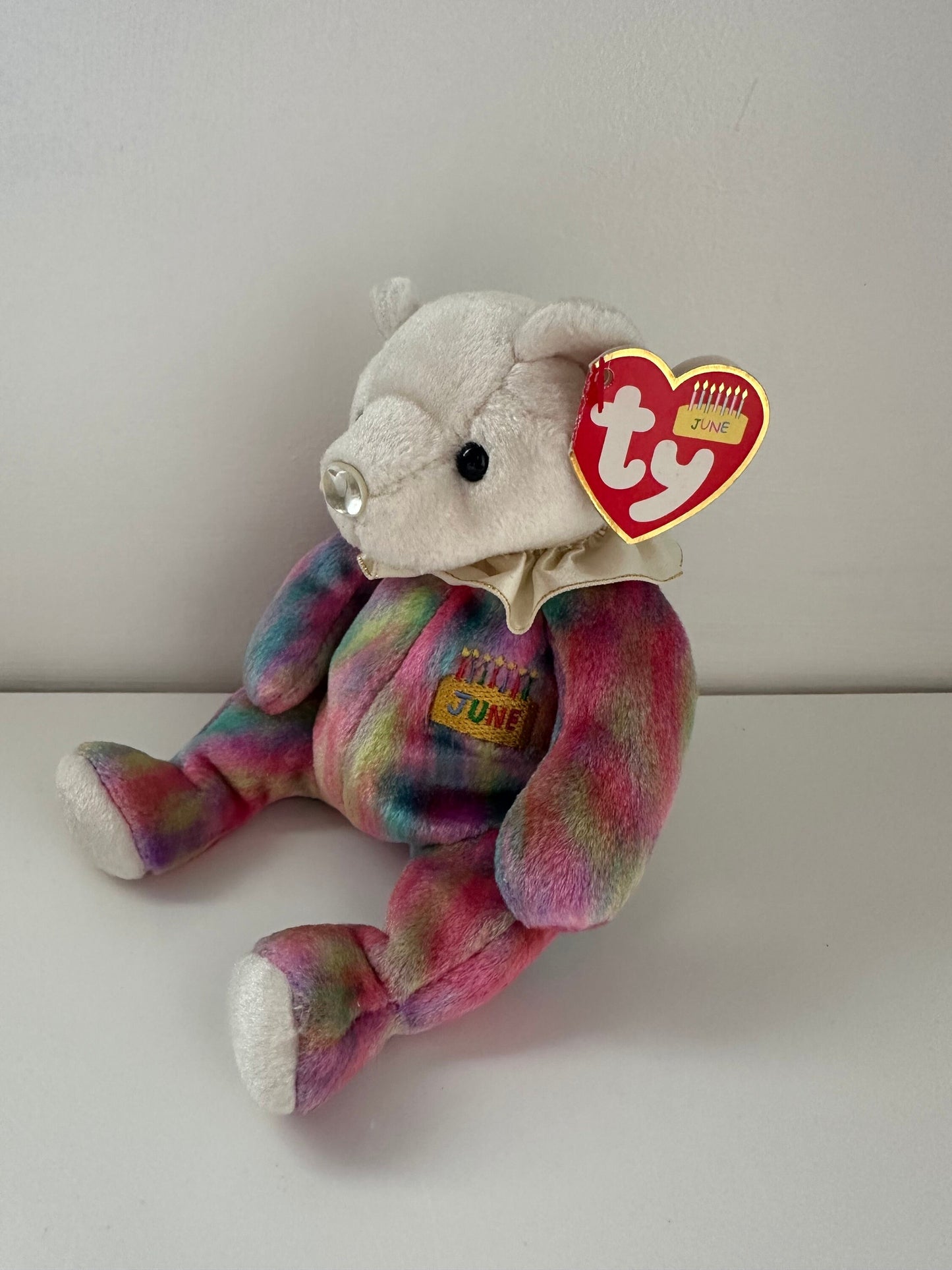 Ty Beanie Baby “Happy Birthday” the June Birthday Bear! (7 inch)