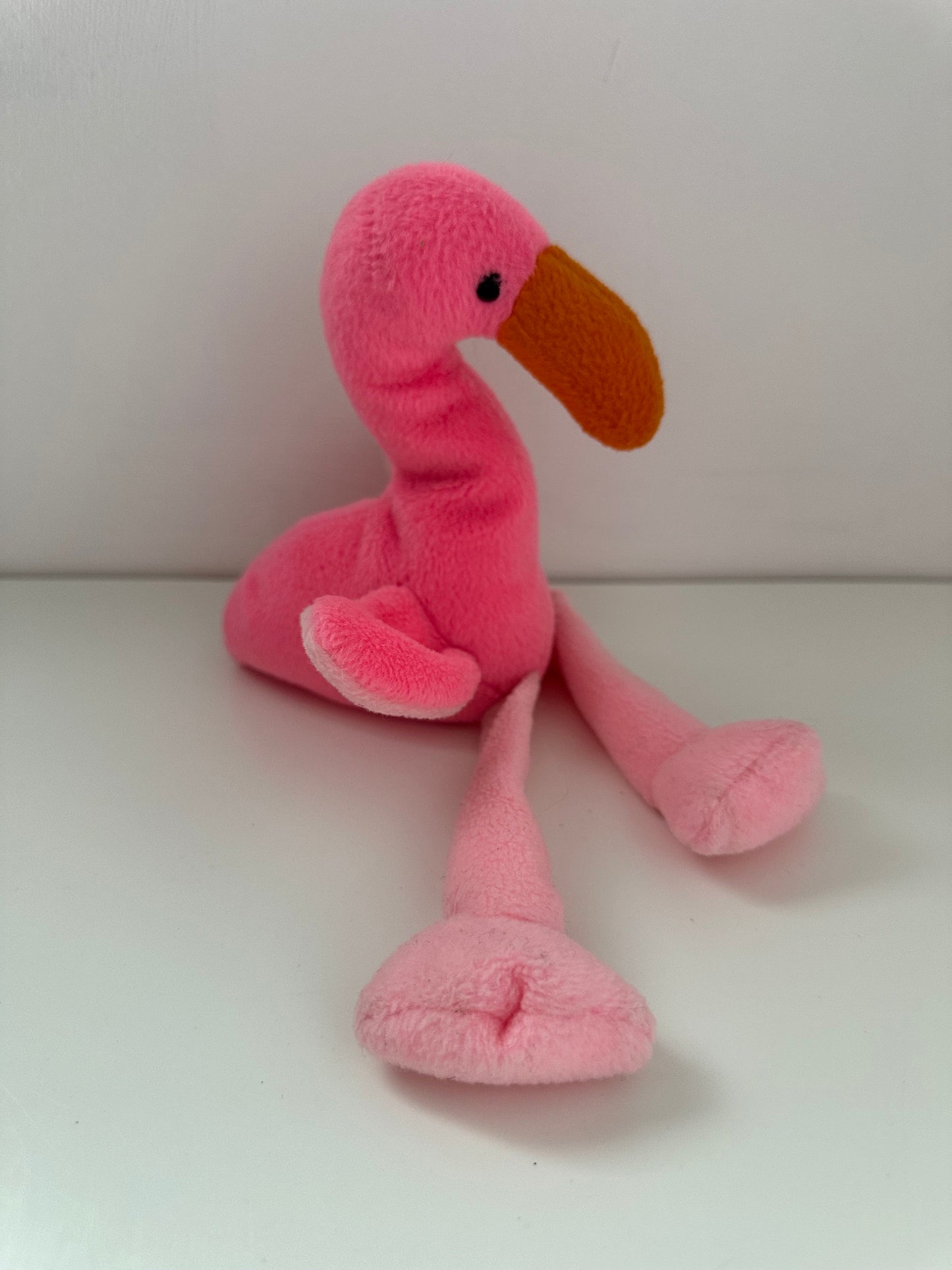 Ty Beanie Baby “Pinky” the Flamingo - 2nd Gen Tush Tag, No Hang Tag! (6 inch)