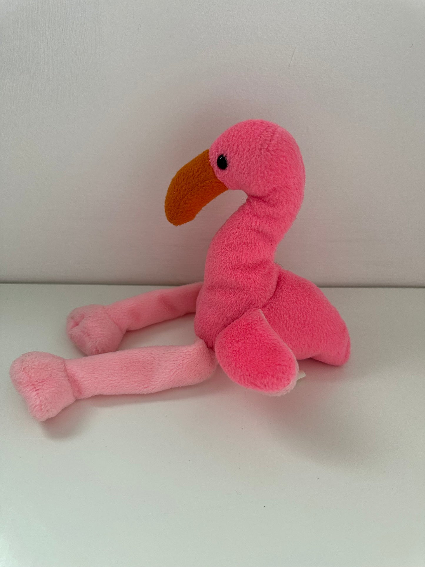 Ty Beanie Baby “Pinky” the Flamingo - 2nd Gen Tush Tag, No Hang Tag! (6 inch)