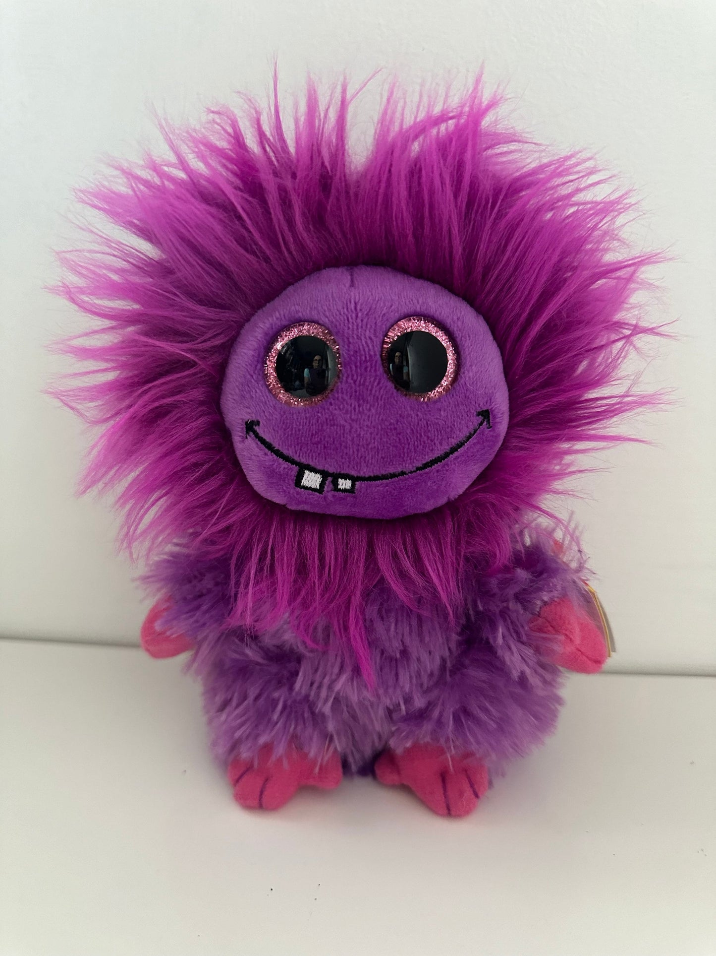 Ty Frizzys Collection “Lola” the Purple Big Eyed Monster (8 inch)