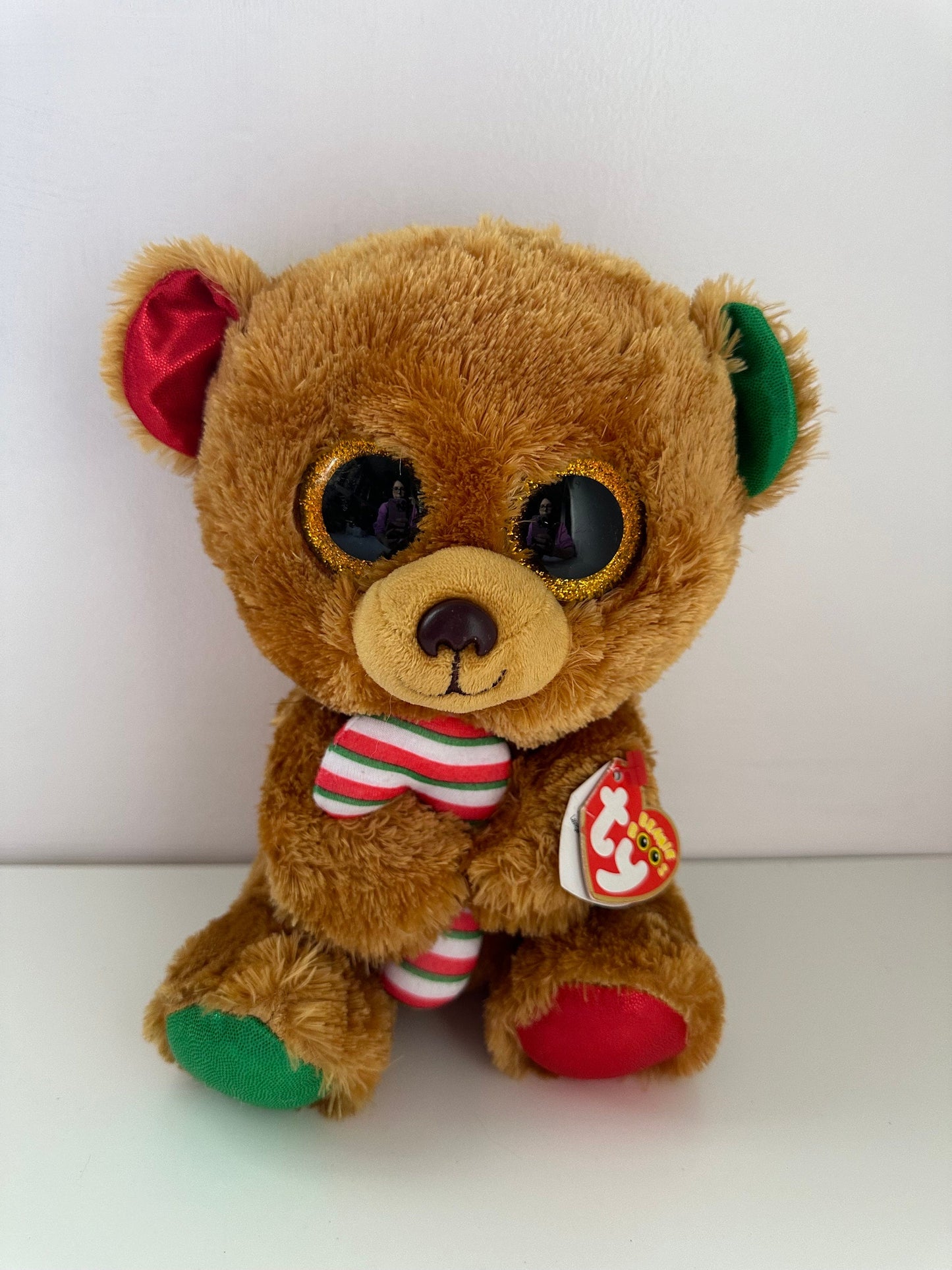 Ty Beanie Boo “Bella” the Holiday Bear (9 inch)