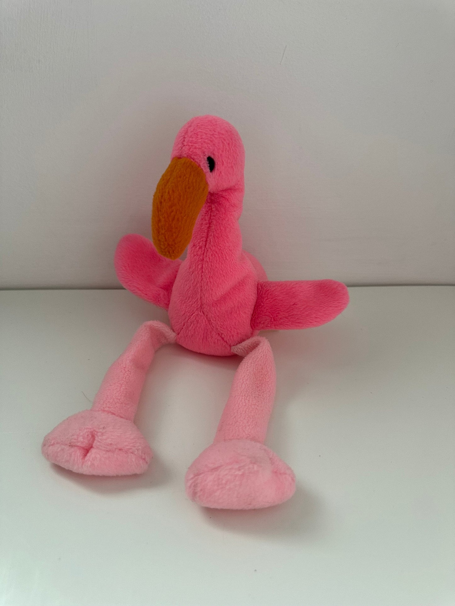 Ty Beanie Baby “Pinky” the Flamingo - 2nd Gen Tush Tag, No Hang Tag! (6 inch)