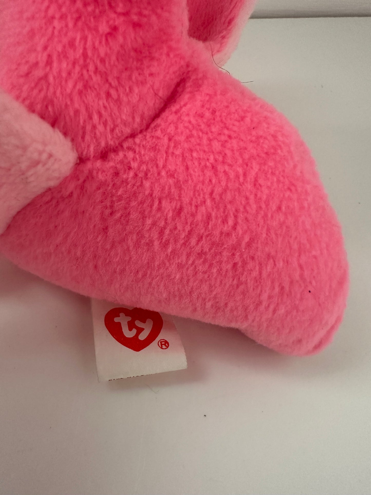 Ty Beanie Baby “Pinky” the Flamingo - 2nd Gen Tush Tag, No Hang Tag! (6 inch)