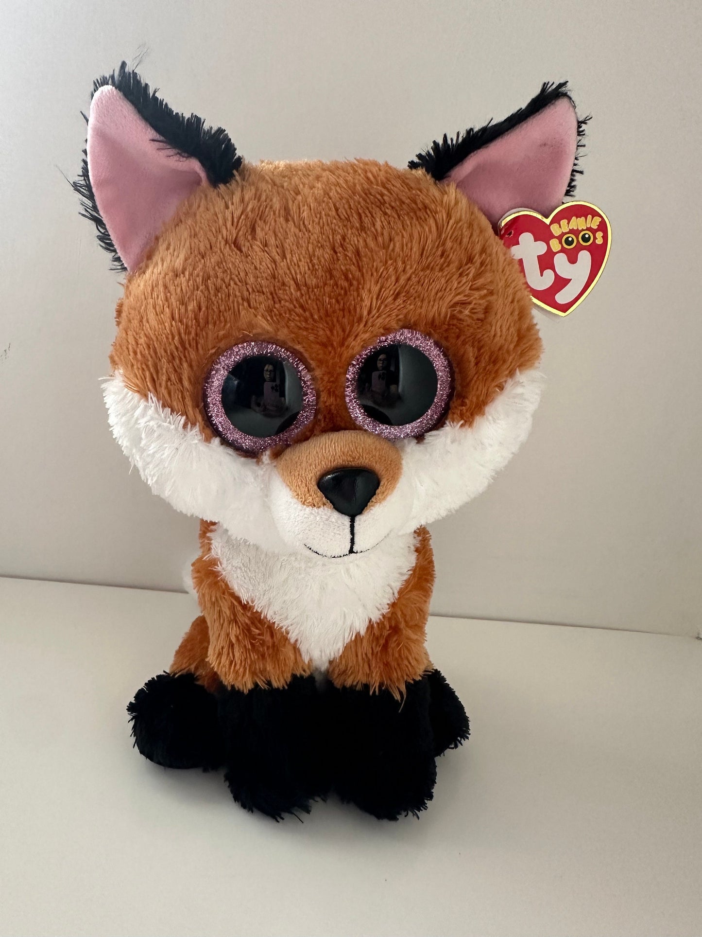 TY Beanie Boo Slick the Fox (Larger 9 inch)