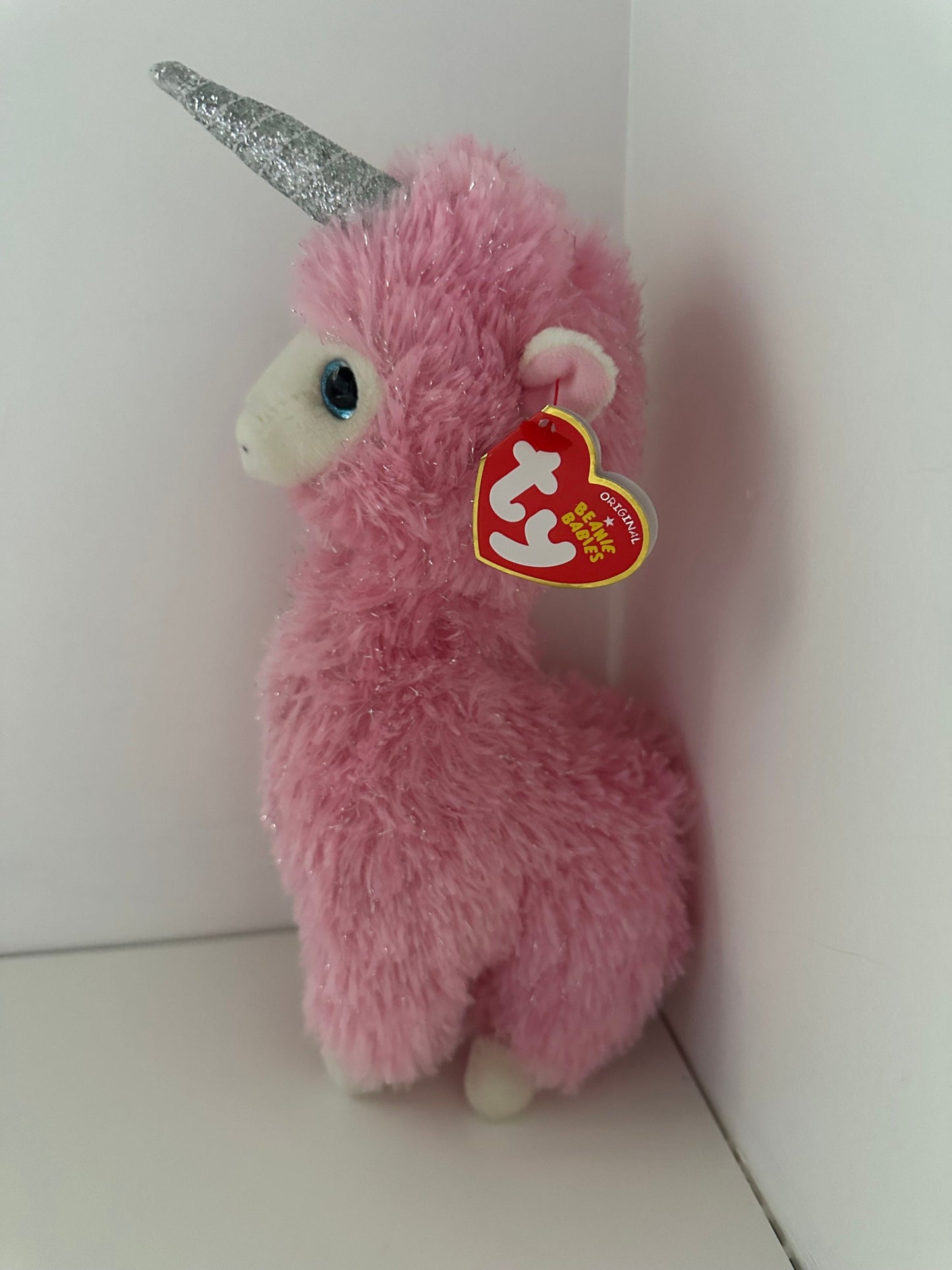 Ty Beanie Baby “Lana” the Pink Llama Unicorn! (8 inch)